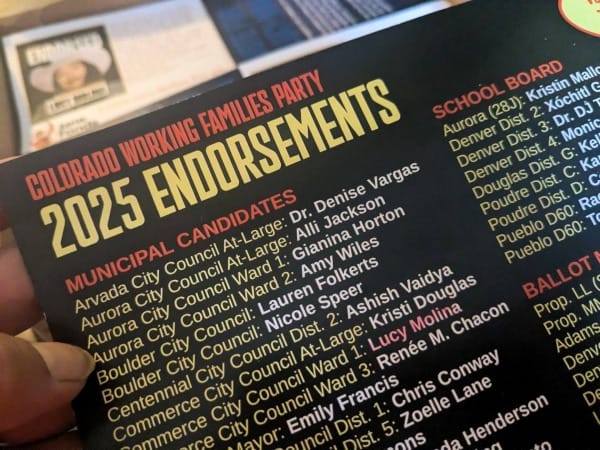 Lucy Molina sharing an Independent Expenditure Committee's flyer to 5,500.