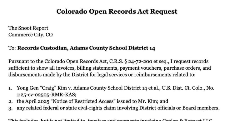Records Request Filed: What's Adams 14 Paying to Defend Racial Slurs?